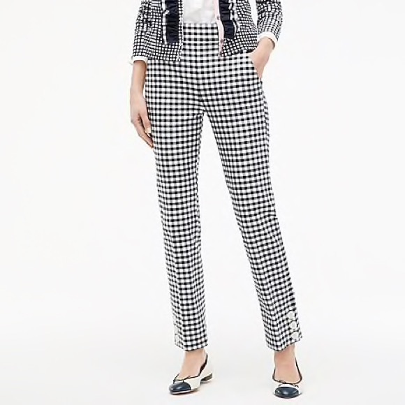J. Crew Pants - J CREW navy gingham pants